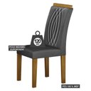 Ver imagem 3 de Cadeira para Mesa de Jantar Doha Mdf Kit 2 Peças Freijó Joli Chumbo - Leifer Móveis