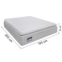 Ver imagem 2 de Colchão Casal King Molas Ensacadas Gazin com Pillow Tower New 193x203x35cm Branco Branco