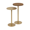 Ver imagem 1 de Conjunto Mesas de Apoio Redondas MDF Cor:Dourado