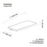 Prateleira Prat em MDP  600/25 P25 - 2