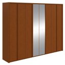 Ver imagem 2 de Guarda-roupa Casal 100% Mdf 8 Portas Easy Glow com Espelhos Frassino