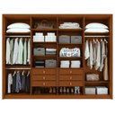 Ver imagem 5 de Guarda-roupa Casal 100% Mdf 8 Portas Easy Glow com Espelhos Frassino