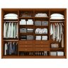 Guarda-roupa Casal 100% Mdf 8 Portas Easy Glow com Espelhos Frassino - 5