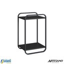 Ver imagem 5 de Mesa Lateral 33cm Orgânica Luna Pé Metal Altura 65cm - Artesano