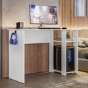 Ver imagem 2 de Mesa para Computador Dmx-500 108cm Pc Gamer Setup Branco - Desk Design