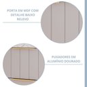 Ver imagem 6 de Gabinete para Banheiro 70cm com 1 Porta 1 Gaveta e Cuba de Sobrepor Riviera Cinza/Platina