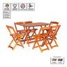Kit 4 Jogos de Mesa Bar 1.20x70 com 6 Cad. Dobráveis em Mad. - 8