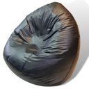 Ver imagem 2 de Puff Gota Mariju - Preto - Já com Enchimento - Conforto e Estilo para Sala, Quarto, Escritório, Gami