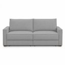 Ver imagem 3 de Sofá Sala de Estar Nilo Retratil Manual 210cm 3 Lugares Bouclê Cinza m1 - Monari Design