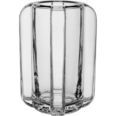 Vaso Decorativo Planta Vidro 20x15x15cm Transparente Enfeite Casa