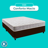 Cama Box Marrom Casal + Colchão D23 D23 Inducol - 4
