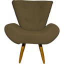 Ver imagem 3 de Kit 2 Poltronas Decorativas Para Sala Recepção Escritório Consultório + Puff Emilia Suede