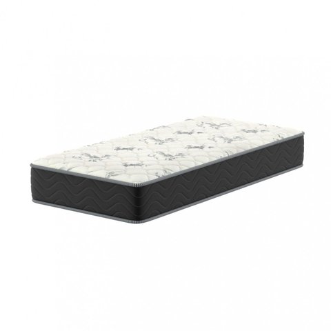 Colchão Solteiro Jade 20x 188x 88cm Montreal Branco/Preto