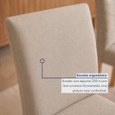 Ver mais imagens de Conjunto Sala de Jantar 8 Lugares Retangular Tampo Vidro/MDF 200x90cm Mesa Diana e Cadeiras Espanha