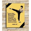 Ver imagem 1 de Placa Decorativa Bruce Lee 10.000 Chutes