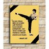 Placa Decorativa Bruce Lee 10.000 Chutes - 1