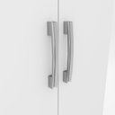 Ver imagem 3 de Guarda-roupa 91cm Solteiro 3 Portas 2 Gavetas Açaí Henn