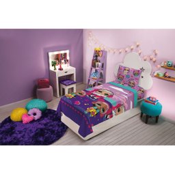 Jogo de Cama Infantil Lepper Lol Solteiro 3 Peças Microfibra Roxo - 2