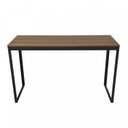 Ver imagem 2 de Escrivaninha Mesa Escritório 120x45 120cm Preto Fosco e Nogal