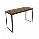 Ver imagem 5 de Escrivaninha Mesa Escritório 120x45 120cm Preto Fosco e Nogal