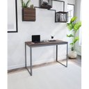 Ver imagem 1 de Escrivaninha Mesa Escritório 120x45 120cm Cinza Grafite e Nogal
