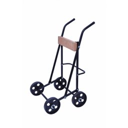 CARRINHO PARA MOTOR DE BARCO 04 RODAS ATÉ 25 HP PRETO PLUS - 1
