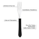 Ver imagem 4 de Kit 2 Garfo de Mesa Tramontina Leme Inox Cabo Preto