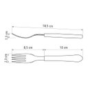 Ver imagem 6 de Kit 2 Garfo de Mesa Tramontina Leme Inox Cabo Preto