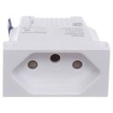 Ver imagem 1 de Módulo de Tomada 2 Pinos + Terra 10 Amperes 250 Volts Borne Automático Branco - S70205104 - Schneide