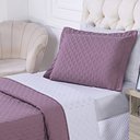 Ver imagem 2 de Cobre Leito Solteiro Milão Dupla Face Micropercal 200 Fios 2 Peças - Rose Cassis