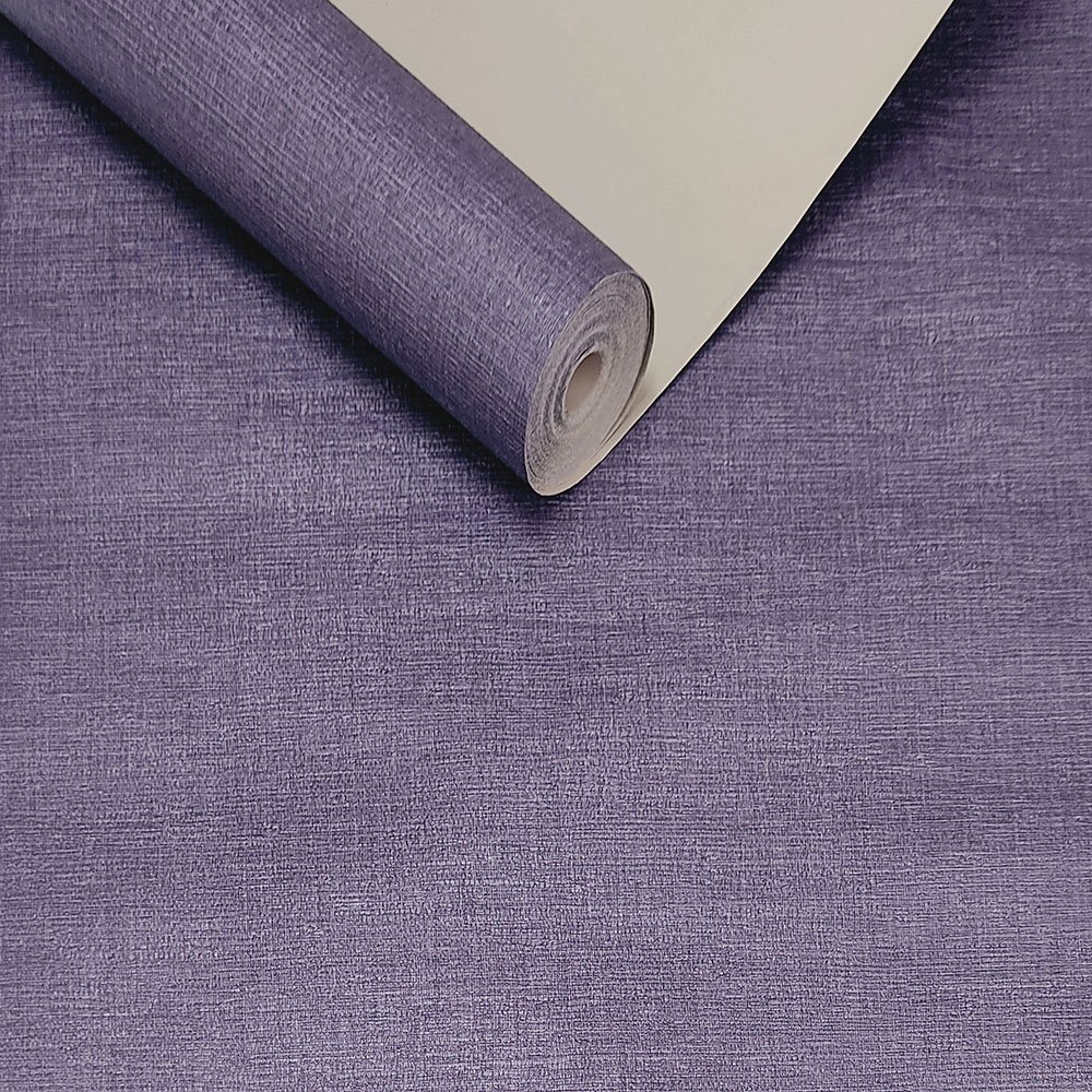 Papel de Parede Italiano Textura Roxo Vinílico 10 m - Coleção Italian Select - 39090