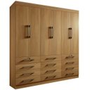 Ver imagem 1 de Guarda Roupa Casal 6 Portas 12 Gavetas - Mônaco-Cinamomo - Móveis D' Doro