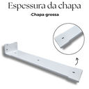 Ver imagem 4 de Suporte para Prateleira 30cm Invisível Mão Francesa Aço Resistente Moderno Casa Quarto Cozinha