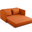 Ver imagem 4 de Sofá-Cama Casal 152CMX90CM Linho Charlie Laranja Terracota
