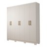Guarda-Roupa Casal 6 Portas 2 Gavetas Internas 180cm 100% MDF Milena - 3