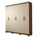 Ver imagem 3 de Guarda-Roupa Casal MDF 6 Portas 2 Gavetas Internas Milena Panan Móveis