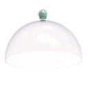 Ver imagem 3 de 4 Porta Bolo com Cúpula e Pé 30cm Verde Menta Bubble Crippa Boleira Tortas Doces