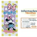 Ver imagem 3 de Toalha Banho Minnie Felpuda Estampada 60x120cm
