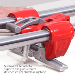 Cortador Manual de Pisos e Porcelanatos CORTAG MEGA 155 Corte 155cm Diagonal 110x110cm Espessura - 10