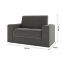 Ver imagem 3 de Sofá 2 e 3 Lugares 1050 Recife Veludo CInza Mamflex