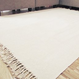 Tapete Cru 2,00 X 1,50 Sala Quarto Artesanal Algodão Liso - 2