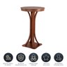 Bistrô Mesa Alta Bar Redonda Europa 65 x 65 x 100 cm Madeira Maciça Imbuia - RMI - 3
