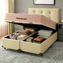 Ver imagem 5 de Cama Box Bau + Colchão Queen Ortobom Molas Ensacadas Airtech + Cabeceira Estofada
