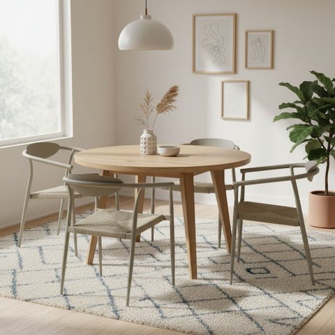 Conjunto 4 Cadeiras Minimalistas Empilhaveis Isla Fratini