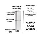 Ver imagem 5 de Kit 6 Pé Alumínio 17cm Fosco Cozinha Móveis 40x40 Regulável