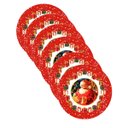 Ver imagem 1 de Kit Sousplat Natal Papai Noel Iii Nsw 6 Peças sem Base