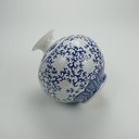 Ver imagem 3 de Vaso Decorativo Enfeite Redondo Bone China Home&co 17x16x16cm Azul