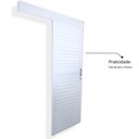 Ver imagem 3 de Porta de Alumínio de Correr Sobrepor 215x90cm Laminada Reversil Soft Plus MGM Abertura Esquerda Branco