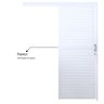 Porta de Alumínio de Correr Sobrepor 215x80cm Laminada Reversil Soft Plus MGM - 5