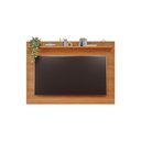 Ver imagem 5 de Rack Bancada C/ Painel P/ Tv até 70 Pol Moema/sotile 4 Portas e Pés 180x197cm Off White/nature -